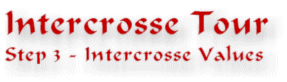 Intercrosse Tour - Step 3: Intercrosse Values
