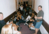 Last evening's party in the hallways